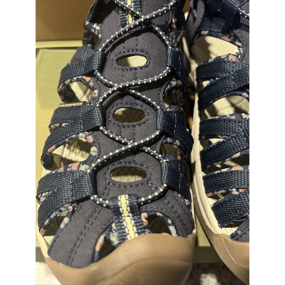 Woman's Sandals KEEN Whisper Size 8.5 NEW IN BOX. Navy/ Birch - Picture 10 of 14